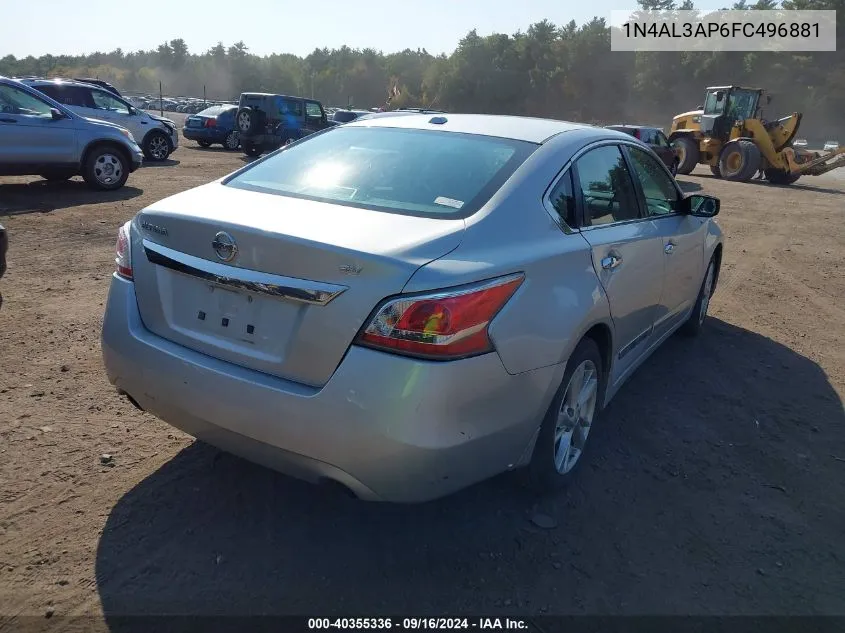 2015 Nissan Altima 2.5 Sv VIN: 1N4AL3AP6FC496881 Lot: 40355336