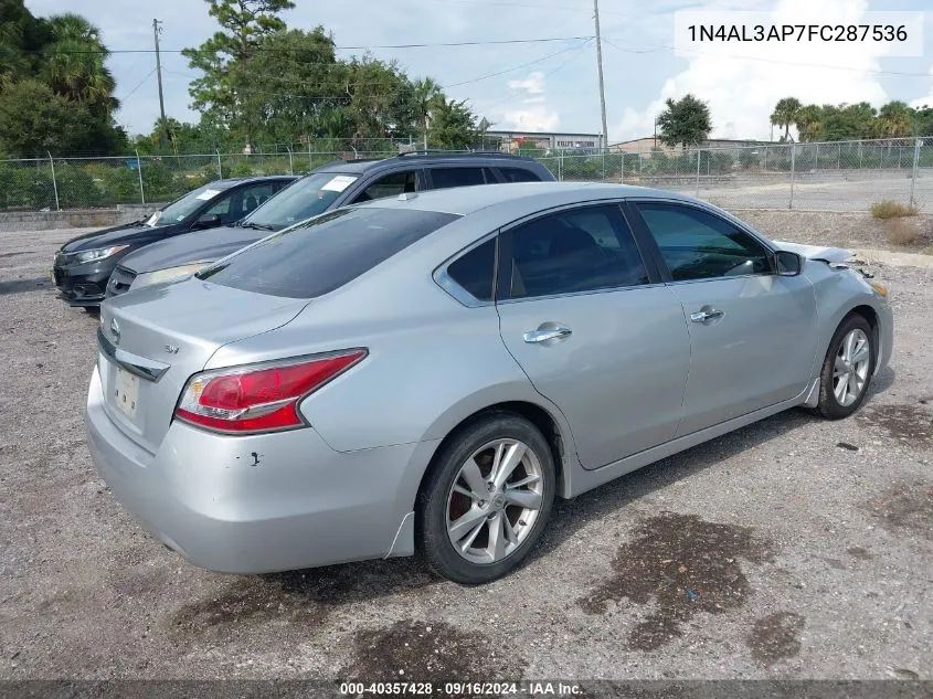 2015 Nissan Altima 2.5 Sv VIN: 1N4AL3AP7FC287536 Lot: 40357428