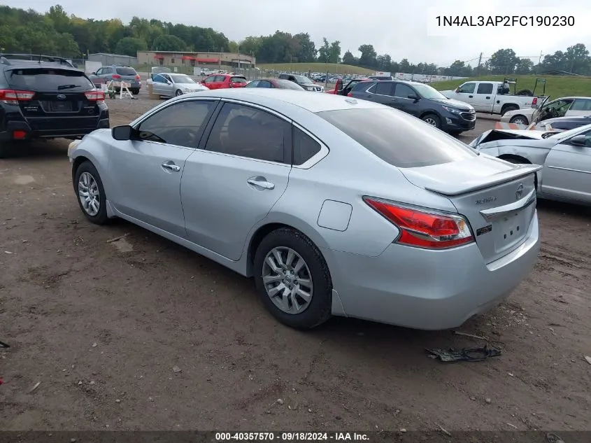 1N4AL3AP2FC190230 2015 Nissan Altima 2.5/S/Sv/Sl