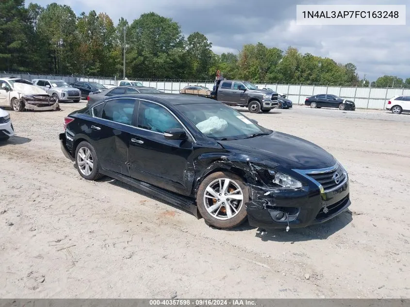 2015 Nissan Altima 2.5 Sl VIN: 1N4AL3AP7FC163248 Lot: 40357598