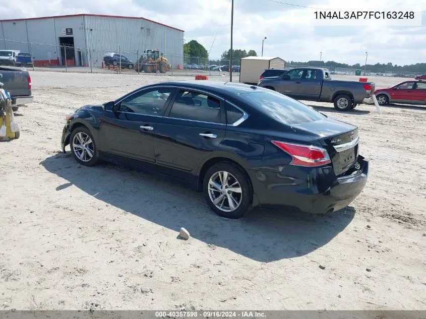 2015 Nissan Altima 2.5 Sl VIN: 1N4AL3AP7FC163248 Lot: 40357598