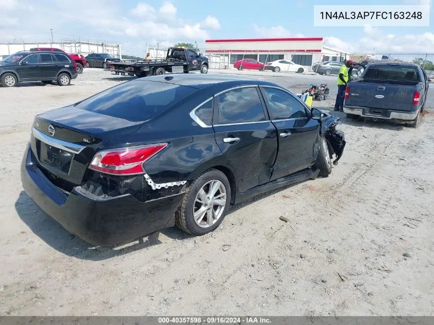 2015 Nissan Altima 2.5 Sl VIN: 1N4AL3AP7FC163248 Lot: 40357598