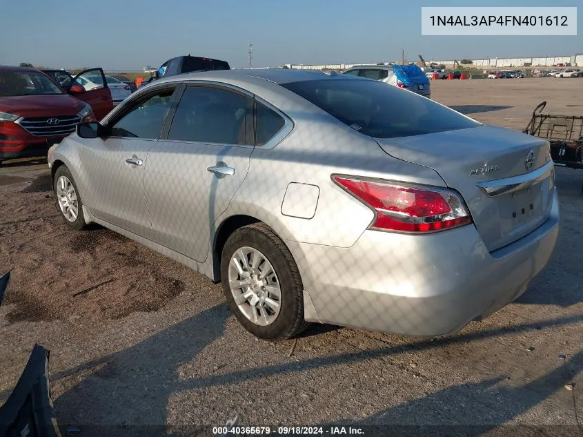 1N4AL3AP4FN401612 2015 Nissan Altima 2.5/S/Sv/Sl