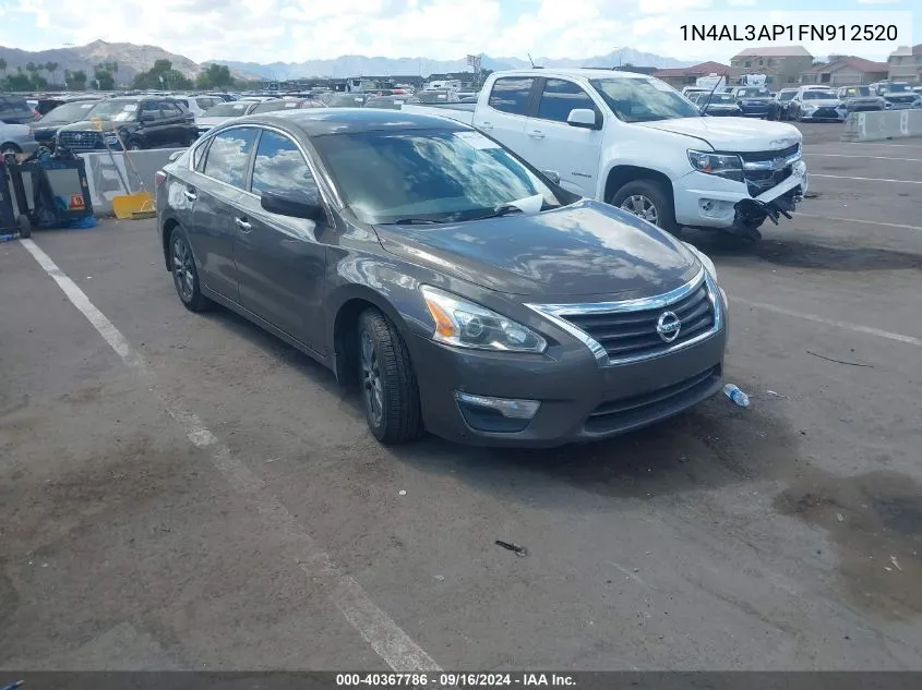 2015 Nissan Altima 2.5 S VIN: 1N4AL3AP1FN912520 Lot: 40367786