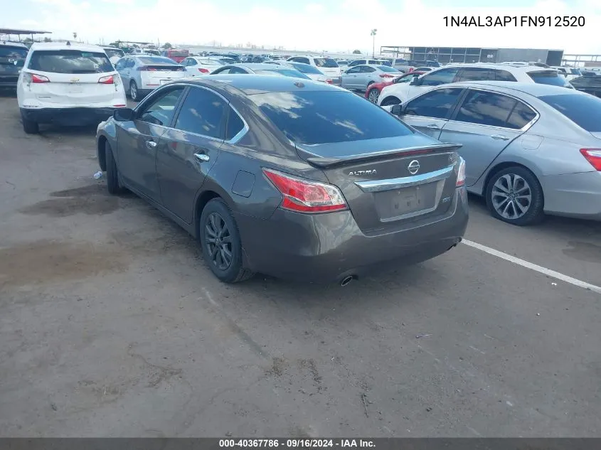 2015 Nissan Altima 2.5 S VIN: 1N4AL3AP1FN912520 Lot: 40367786