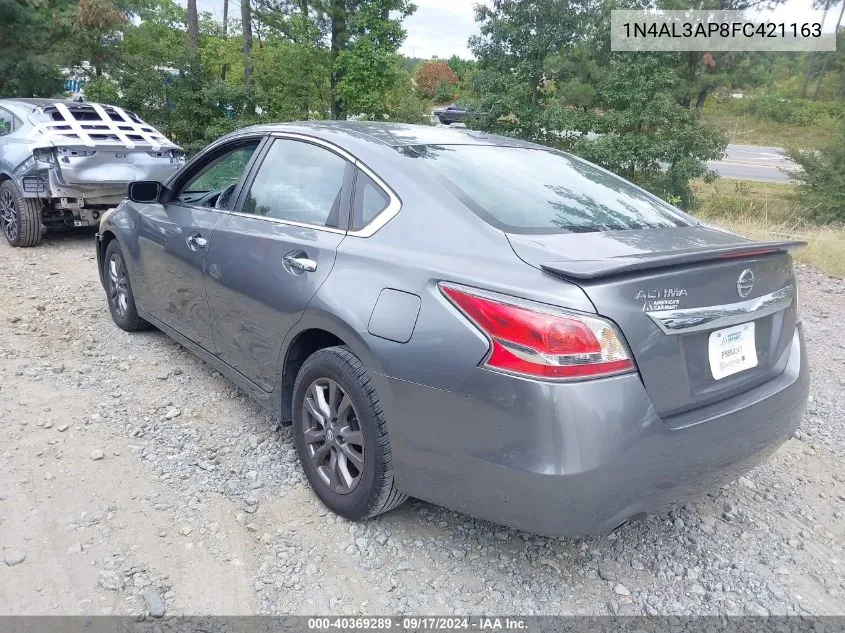 2015 Nissan Altima 2.5 S VIN: 1N4AL3AP8FC421163 Lot: 40369289