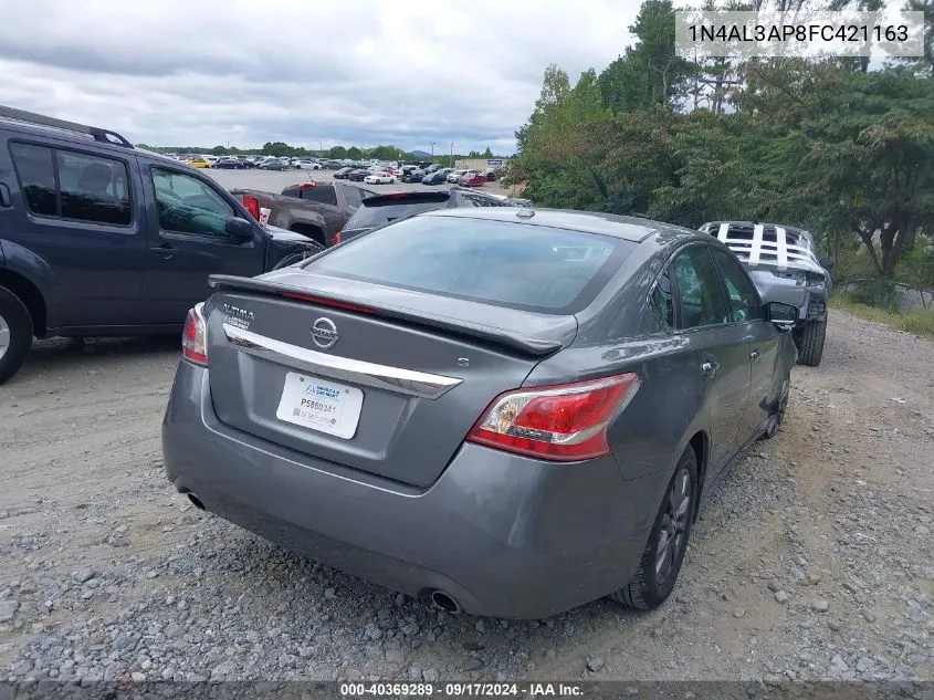 2015 Nissan Altima 2.5 S VIN: 1N4AL3AP8FC421163 Lot: 40369289