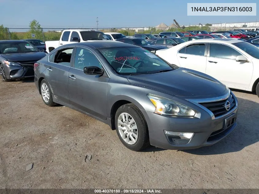 1N4AL3AP3FN316003 2015 Nissan Altima 2.5/S/Sv/Sl