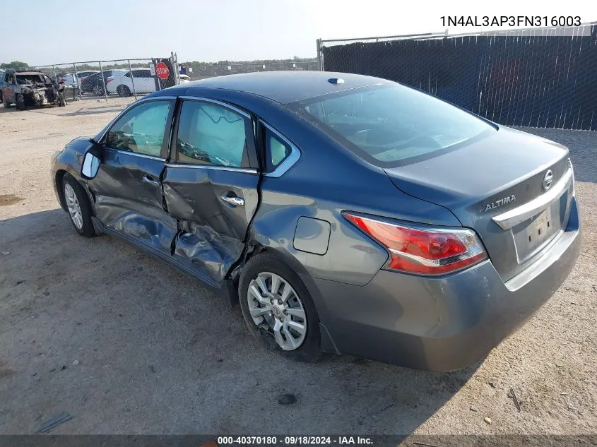 1N4AL3AP3FN316003 2015 Nissan Altima 2.5/S/Sv/Sl