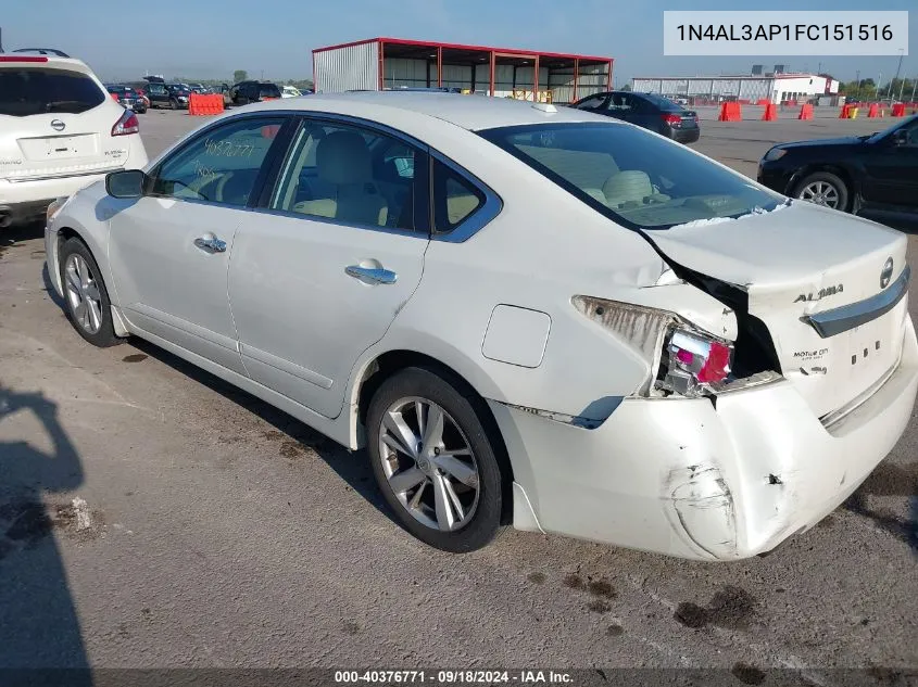 2015 Nissan Altima 2.5/S/Sv/Sl VIN: 1N4AL3AP1FC151516 Lot: 40376771