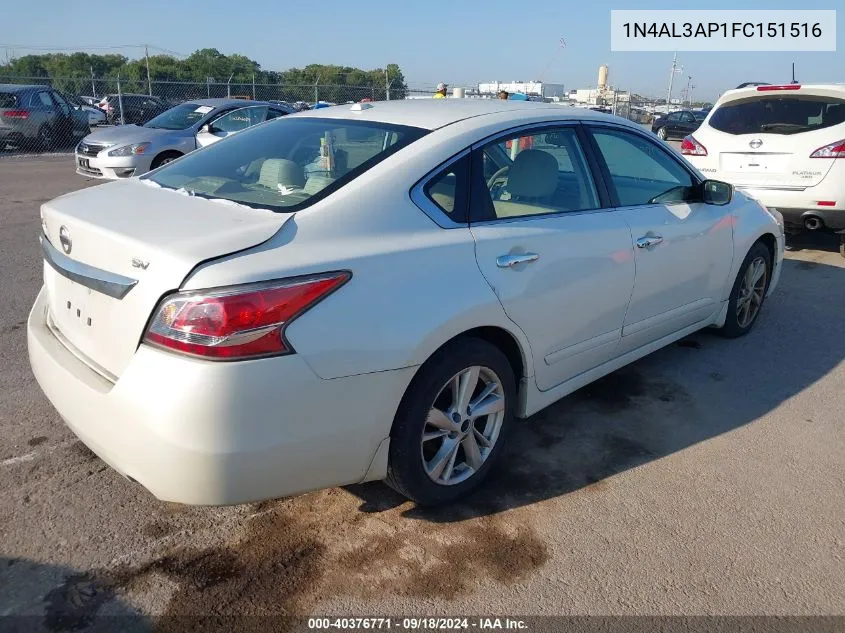 2015 Nissan Altima 2.5/S/Sv/Sl VIN: 1N4AL3AP1FC151516 Lot: 40376771