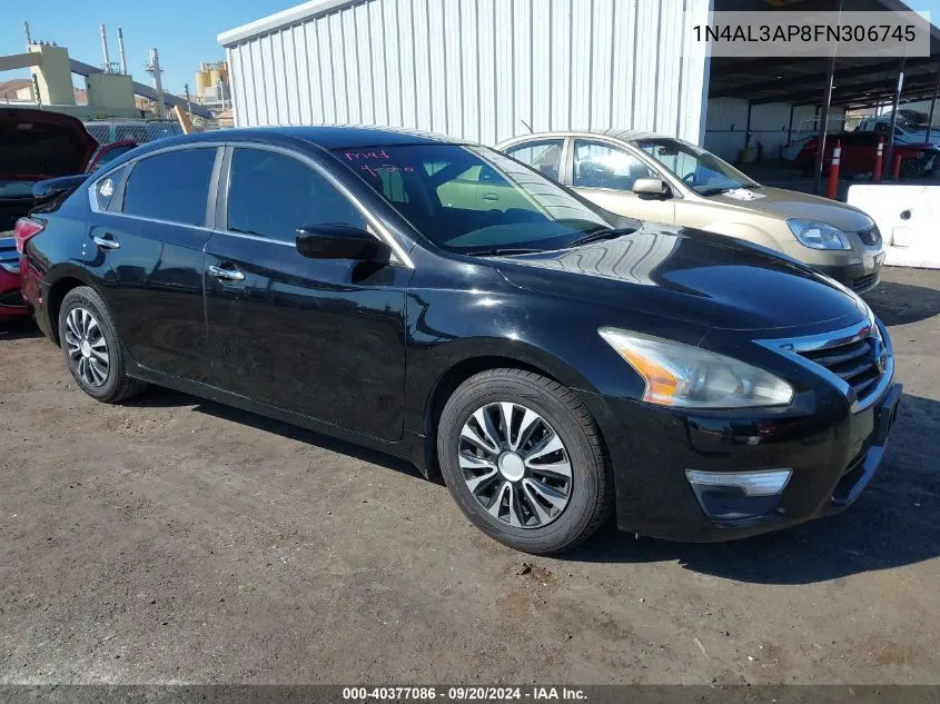 2015 Nissan Altima 2.5 S VIN: 1N4AL3AP8FN306745 Lot: 40377086