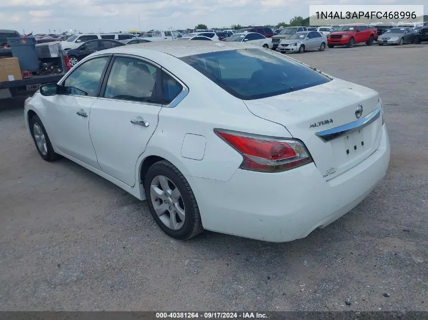 2015 Nissan Altima 2.5/2.5 S/2.5 Sl/2.5 Sv VIN: 1N4AL3AP4FC468996 Lot: 40381264