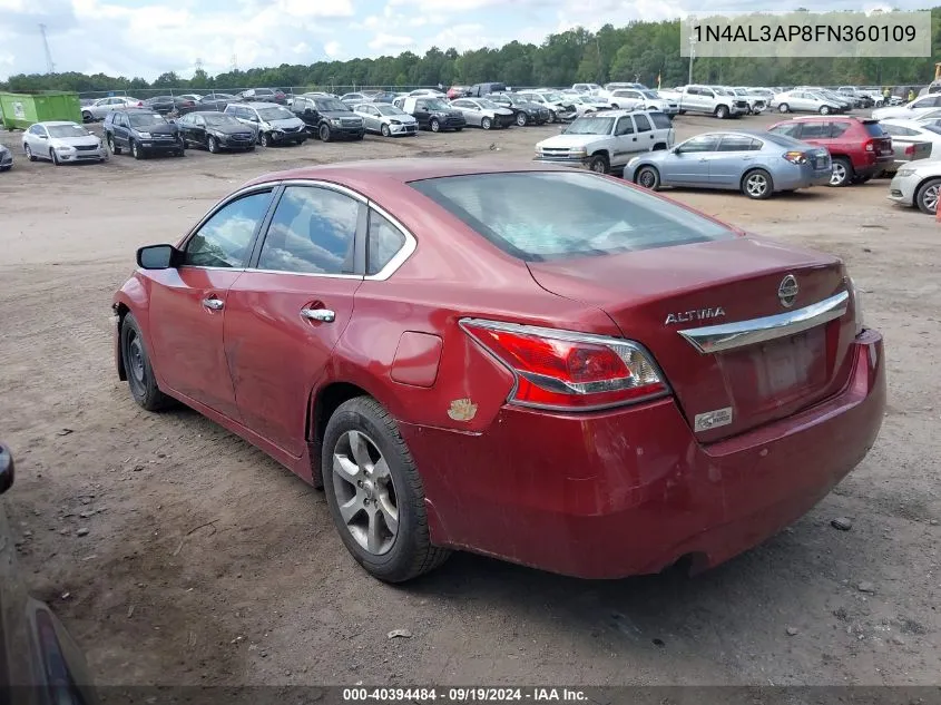 1N4AL3AP8FN360109 2015 Nissan Altima 2.5/2.5 S/2.5 Sl/2.5 Sv