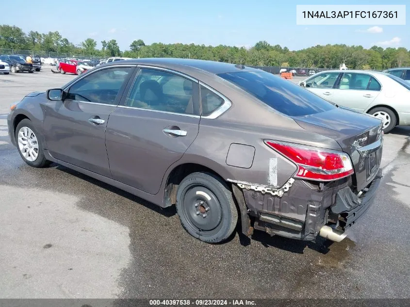 1N4AL3AP1FC167361 2015 Nissan Altima 2.5/2.5 S/2.5 Sl/2.5 Sv