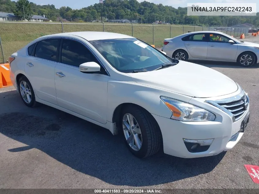 2015 Nissan Altima 2.5 Sl VIN: 1N4AL3AP9FC242243 Lot: 40411583