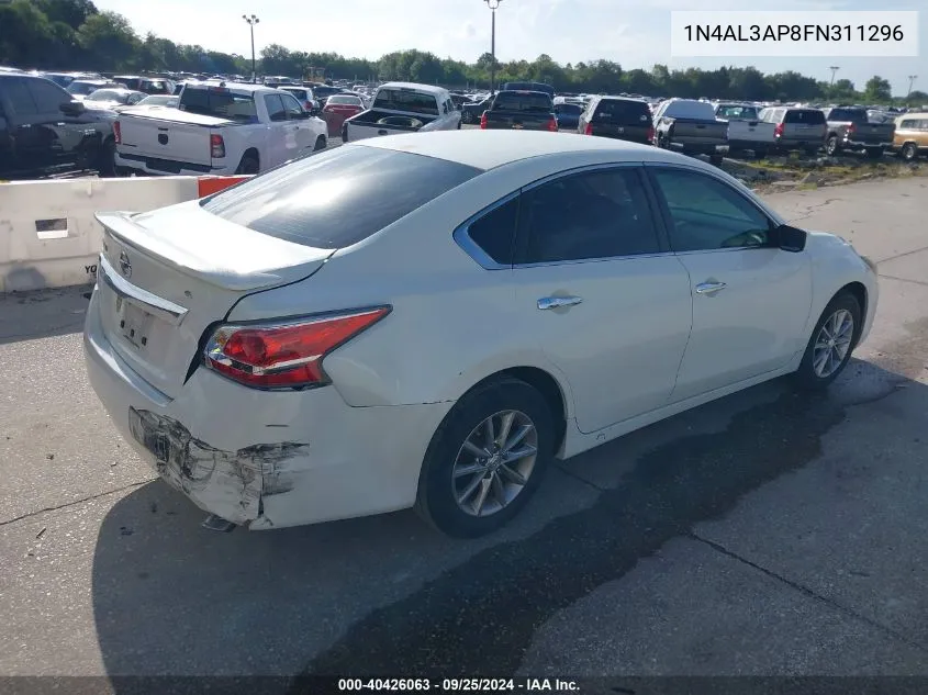 2015 Nissan Altima 2.5/2.5 S/2.5 Sl/2.5 Sv VIN: 1N4AL3AP8FN311296 Lot: 40426063