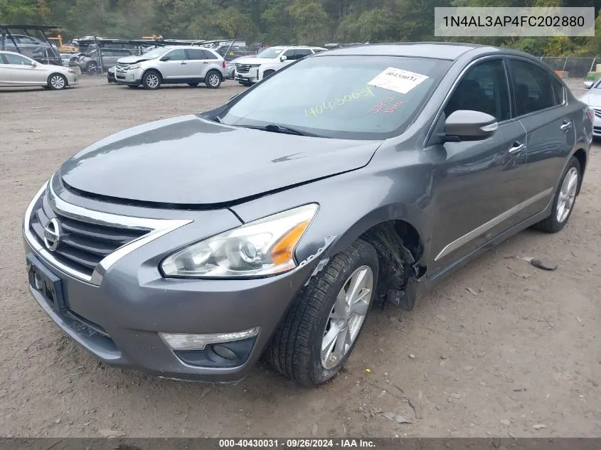 2015 Nissan Altima 2.5 Sv VIN: 1N4AL3AP4FC202880 Lot: 40430031