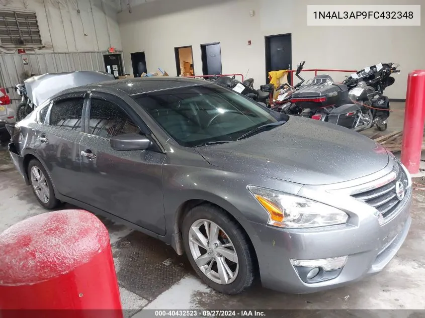 2015 Nissan Altima 2.5 Sv VIN: 1N4AL3AP9FC432348 Lot: 40432523