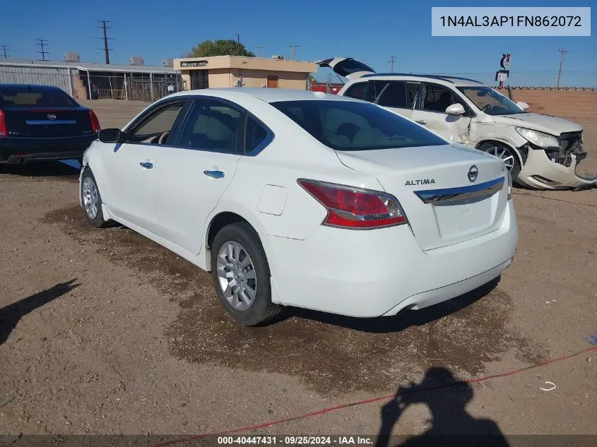 2015 Nissan Altima 2.5 S VIN: 1N4AL3AP1FN862072 Lot: 40447431