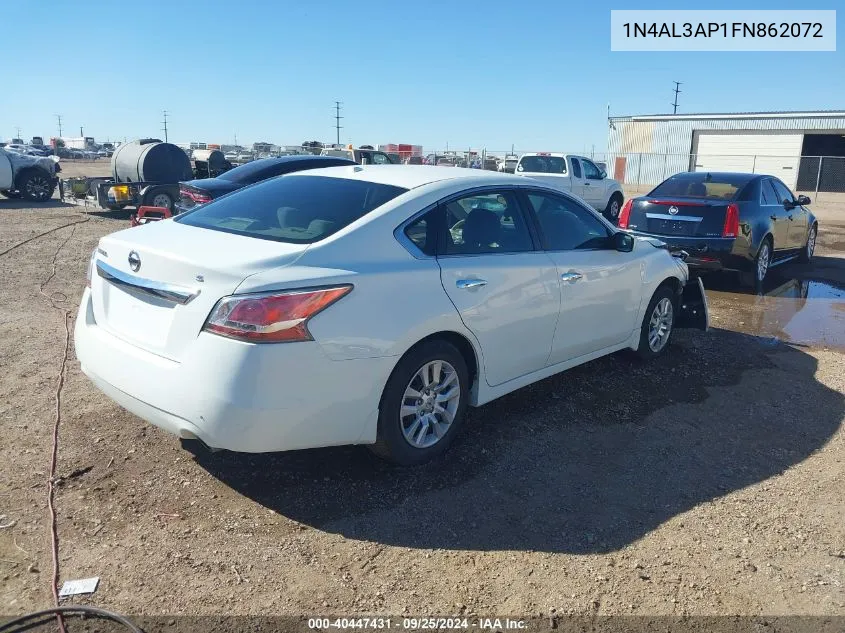 2015 Nissan Altima 2.5 S VIN: 1N4AL3AP1FN862072 Lot: 40447431