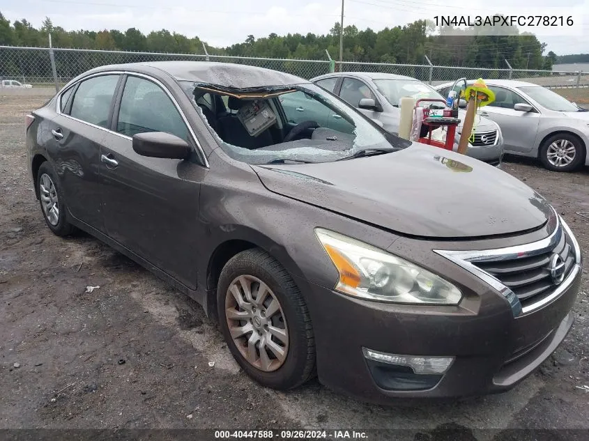 1N4AL3APXFC278216 2015 Nissan Altima 2.5 S