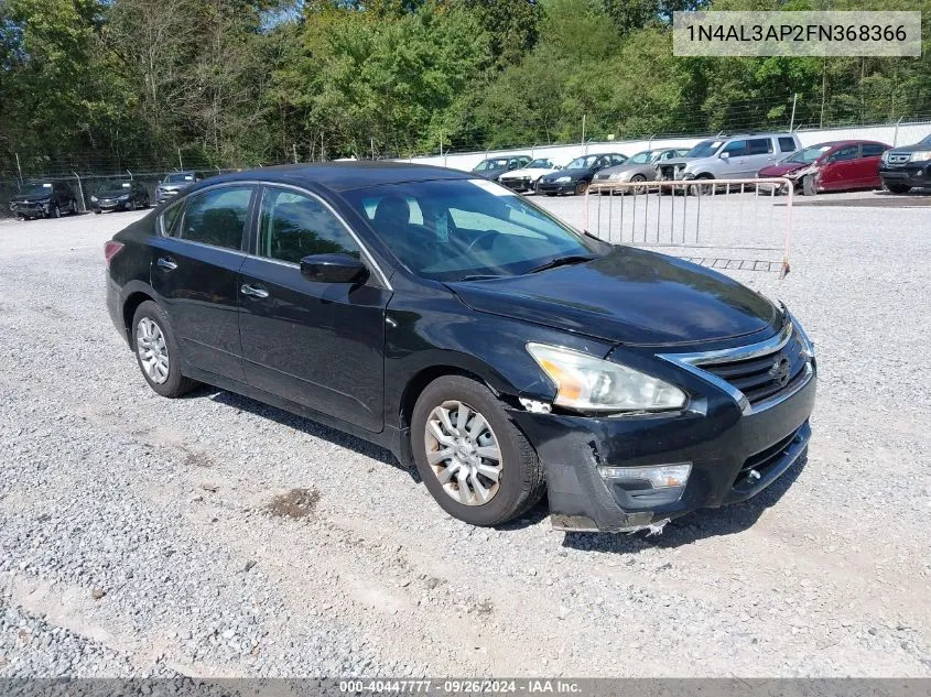 2015 Nissan Altima 2.5 S VIN: 1N4AL3AP2FN368366 Lot: 40447777