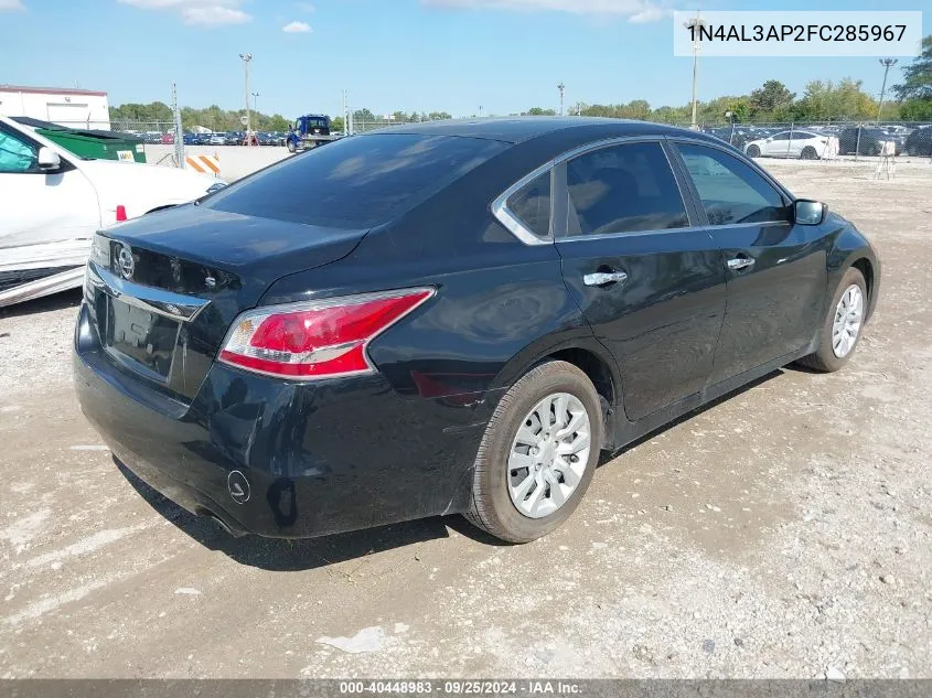 2015 Nissan Altima 2.5/2.5 S/2.5 Sl/2.5 Sv VIN: 1N4AL3AP2FC285967 Lot: 40448983