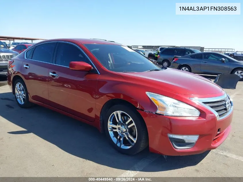 2015 Nissan Altima 2.5 S VIN: 1N4AL3AP1FN308563 Lot: 40449540