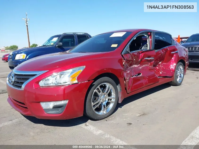 2015 Nissan Altima 2.5 S VIN: 1N4AL3AP1FN308563 Lot: 40449540