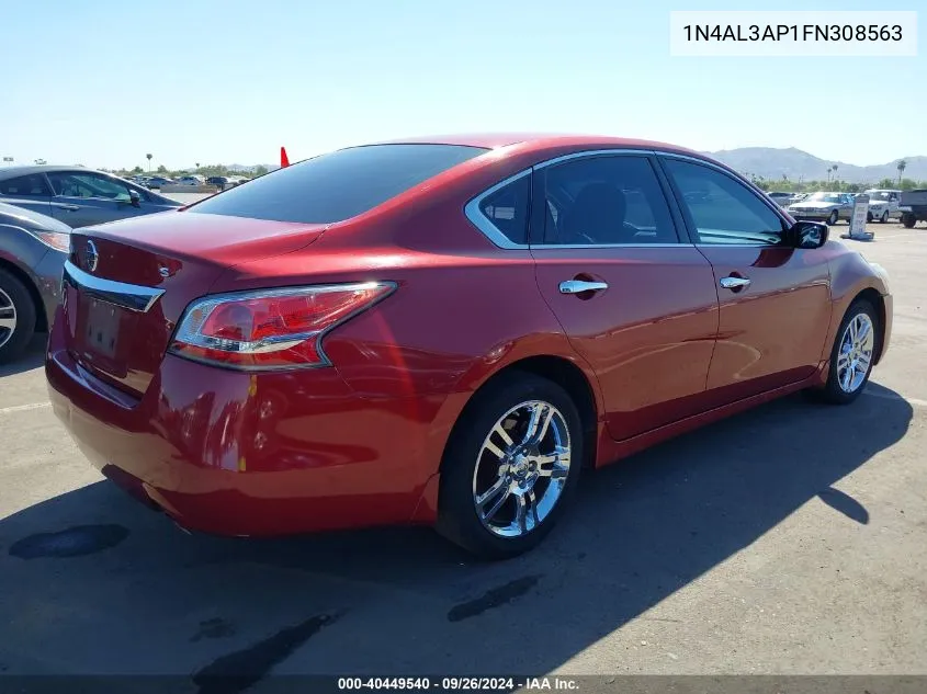 2015 Nissan Altima 2.5 S VIN: 1N4AL3AP1FN308563 Lot: 40449540