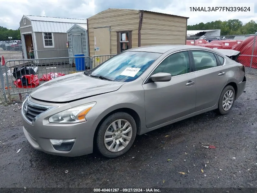 2015 Nissan Altima 2.5 S VIN: 1N4AL3AP7FN339624 Lot: 40461267