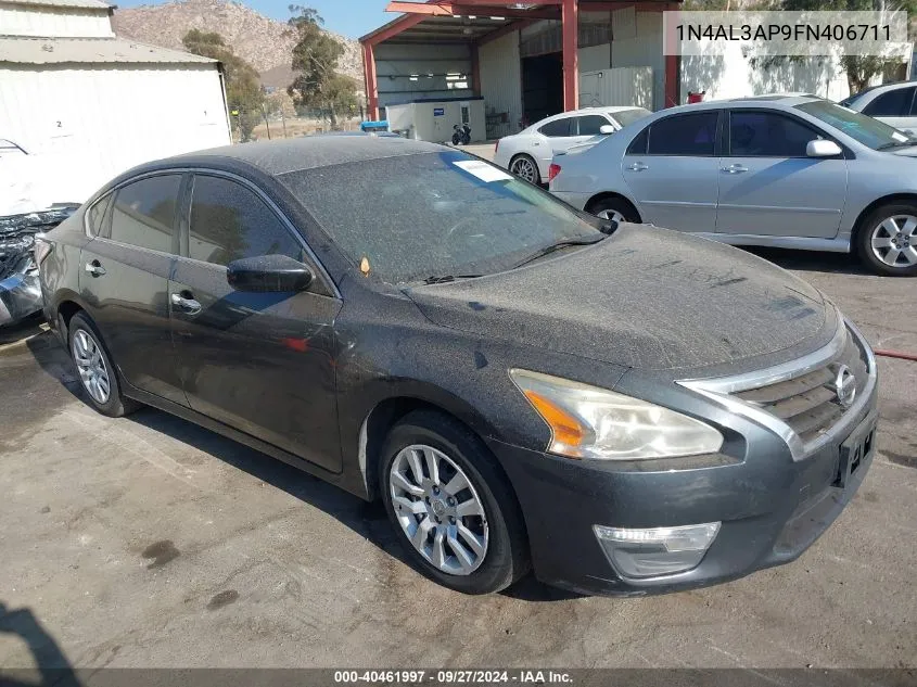 2015 Nissan Altima 2.5 S VIN: 1N4AL3AP9FN406711 Lot: 40461997