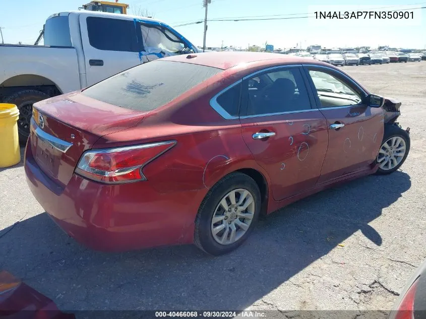 2015 Nissan Altima 2.5 S VIN: 1N4AL3AP7FN350901 Lot: 40466068