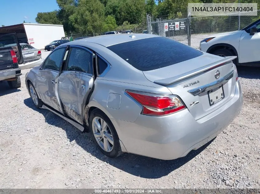 2015 Nissan Altima 2.5/S/Sv/Sl VIN: 1N4AL3AP1FC140404 Lot: 40467493