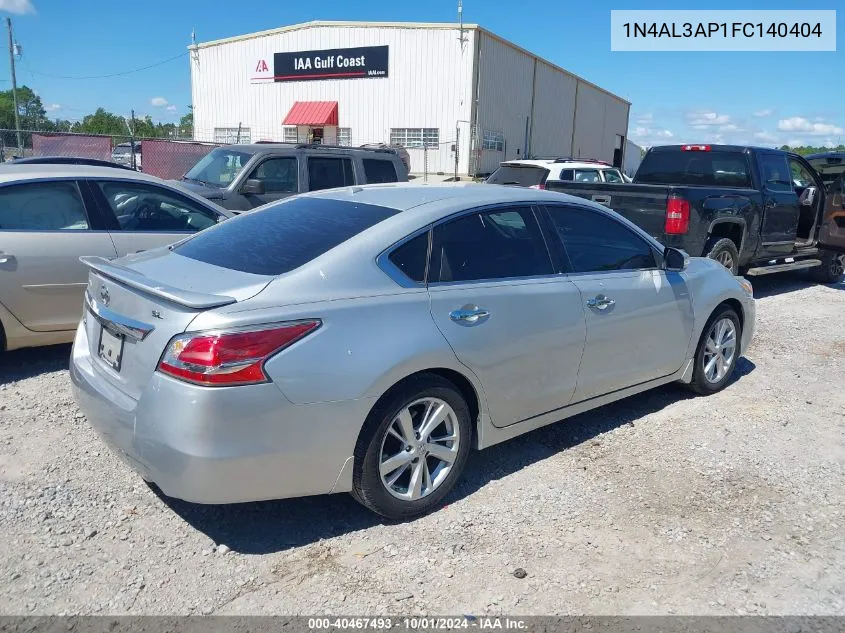 2015 Nissan Altima 2.5/S/Sv/Sl VIN: 1N4AL3AP1FC140404 Lot: 40467493