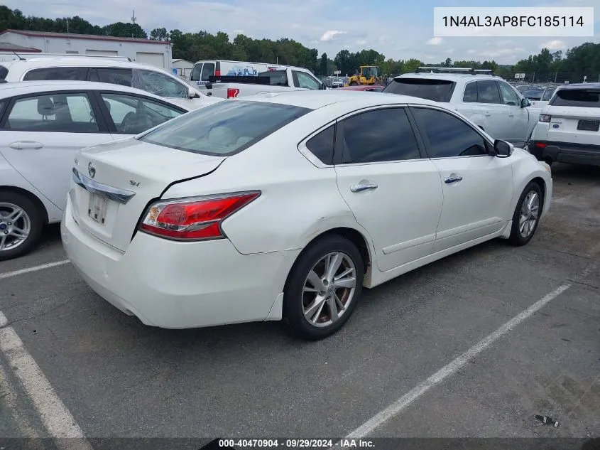 2015 Nissan Altima 2.5 Sv VIN: 1N4AL3AP8FC185114 Lot: 40470904