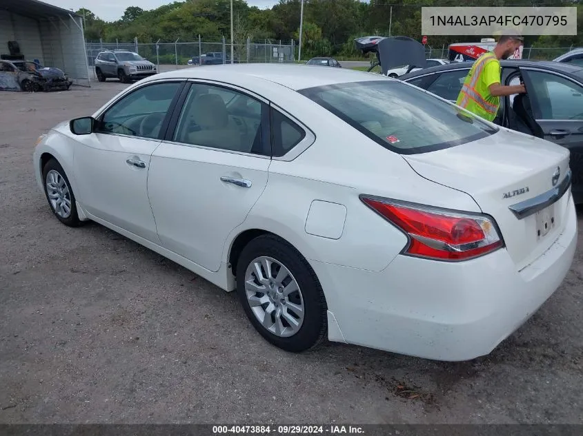 2015 Nissan Altima 2.5 S VIN: 1N4AL3AP4FC470795 Lot: 40473884