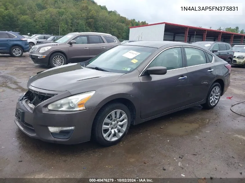 2015 Nissan Altima 2.5/2.5 S/2.5 Sl/2.5 Sv VIN: 1N4AL3AP5FN375831 Lot: 40476279