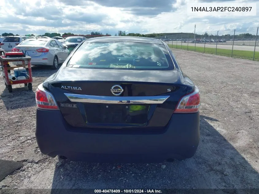 2015 Nissan Altima 2.5/S/Sv/Sl VIN: 1N4AL3AP2FC240897 Lot: 40478409