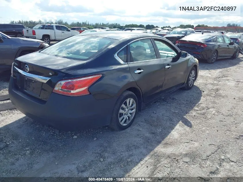 2015 Nissan Altima 2.5/S/Sv/Sl VIN: 1N4AL3AP2FC240897 Lot: 40478409