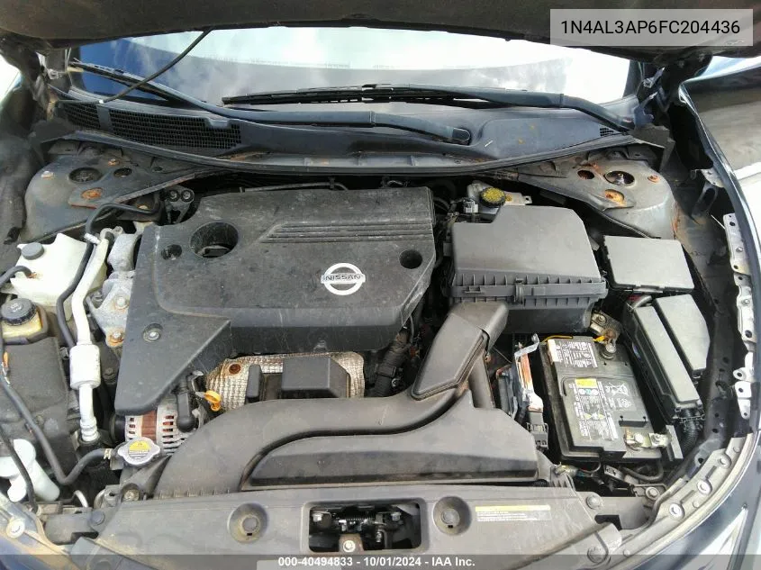 1N4AL3AP6FC204436 2015 Nissan Altima 2.5 Sv