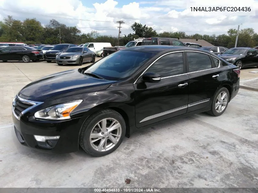 2015 Nissan Altima 2.5 Sv VIN: 1N4AL3AP6FC204436 Lot: 40494833