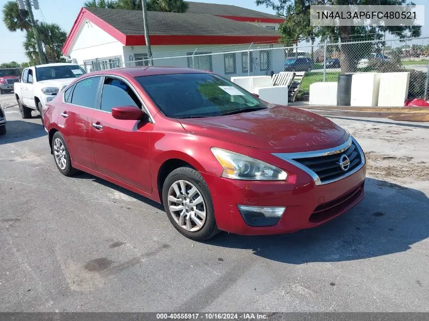 2015 Nissan Altima 2.5/2.5 S/2.5 Sl/2.5 Sv VIN: 1N4AL3AP6FC480521 Lot: 40555917