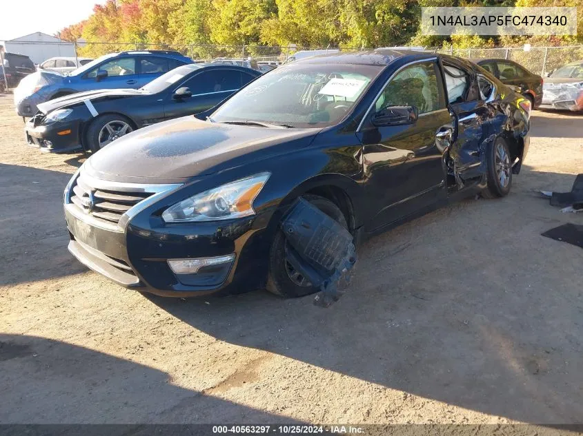 2015 Nissan Altima 2.5 S VIN: 1N4AL3AP5FC474340 Lot: 40563297