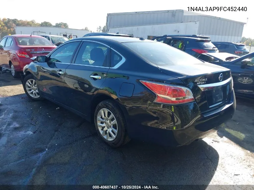 2015 Nissan Altima 2.5 S VIN: 1N4AL3AP9FC452440 Lot: 40607437