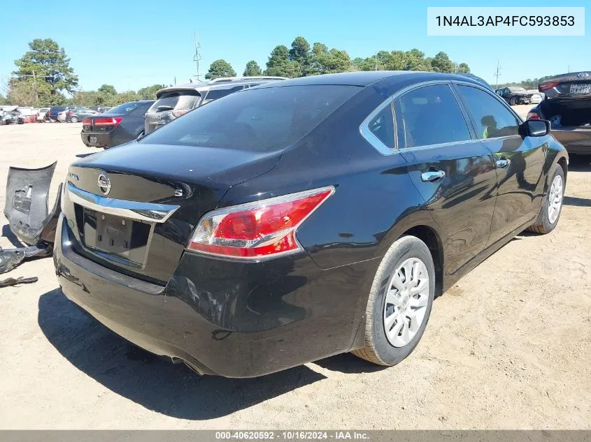 2015 Nissan Altima 2.5 S VIN: 1N4AL3AP4FC593853 Lot: 40620592