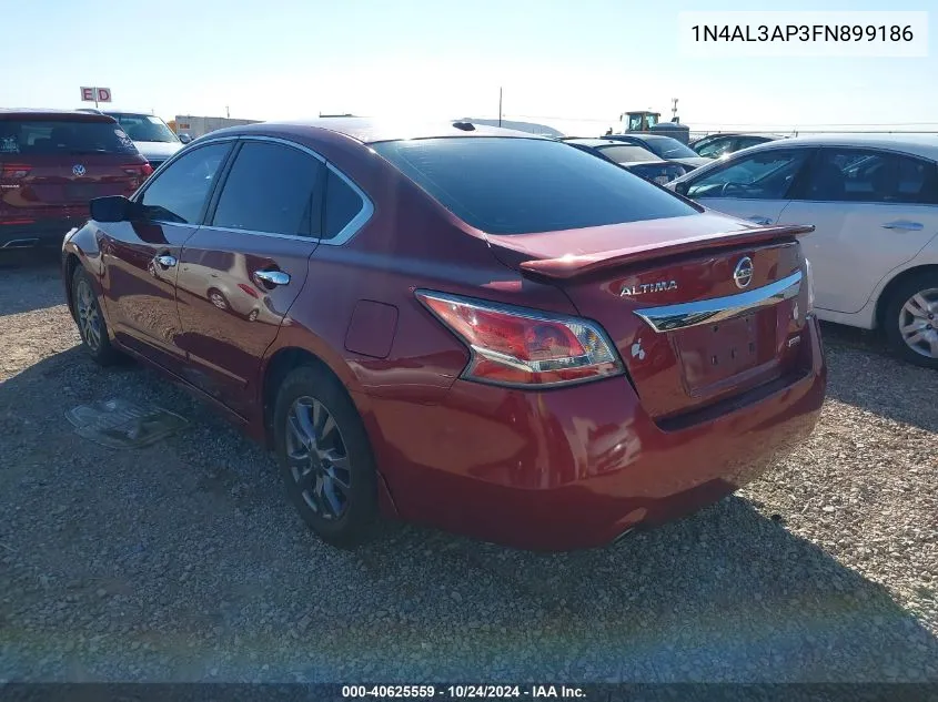 2015 Nissan Altima 2.5 S VIN: 1N4AL3AP3FN899186 Lot: 40625559