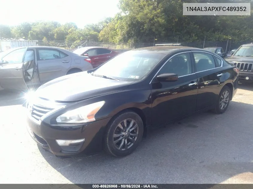 2015 Nissan Altima 2.5 S VIN: 1N4AL3APXFC489352 Lot: 40626960