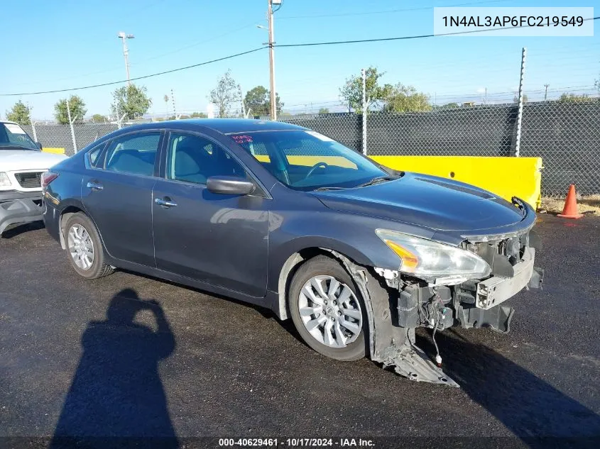 2015 Nissan Altima 2.5 S VIN: 1N4AL3AP6FC219549 Lot: 40629461